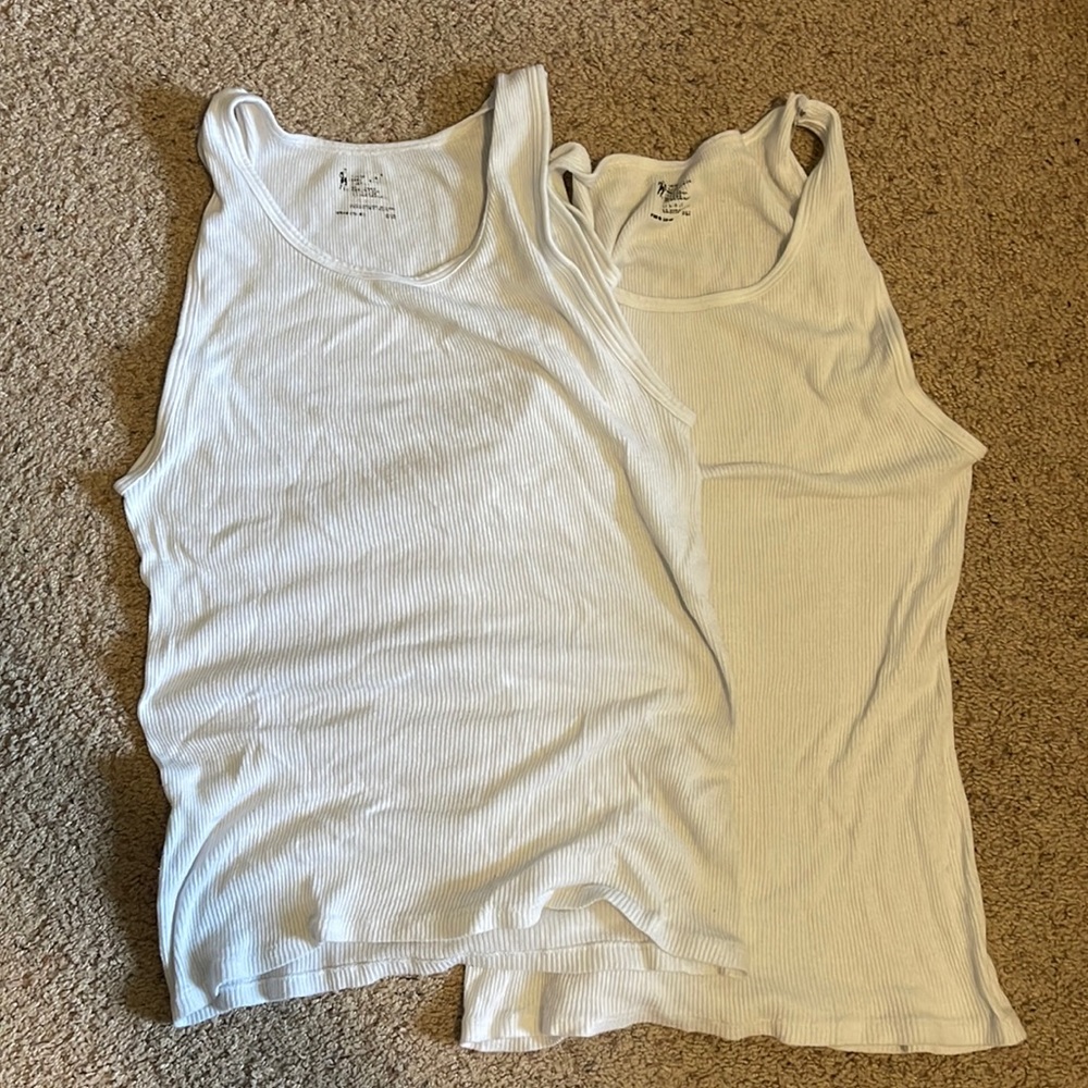 Two A shirts / tank tops